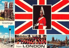 Multiview London Postcard (A2) c197? Stamp Not Franked