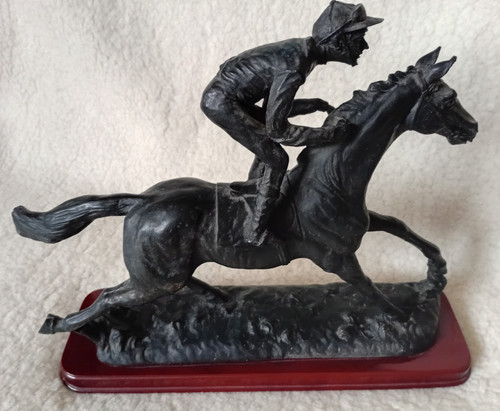Vintage bronzed horse racing - vintage,