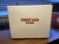 VINTAGE Wooden First Aid