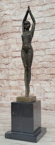 Signed bronze art nouveau - bronze,