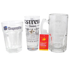 Large Beer Glasses Collectible Hoegaarden Estrella Damn Oktoberfest BP18