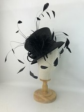 Ladies WHITELEY Black 100% Straw Hat (728)
