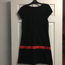 Miss Captain Black & Orange Dress - Size 8 T36 💚