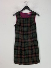 Boden Green Tartan Knee Length