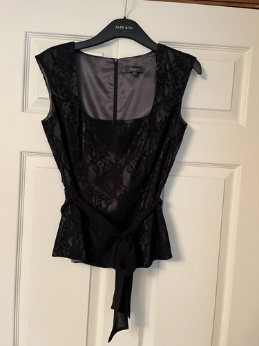 Alexon black lace evening - alexon,