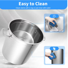 35L Stainless Steel Stock Pot