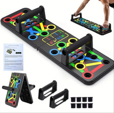 Foldable 14 in 1 Push Up Board Fitness Workout Train Gym Muscle Exercise Press