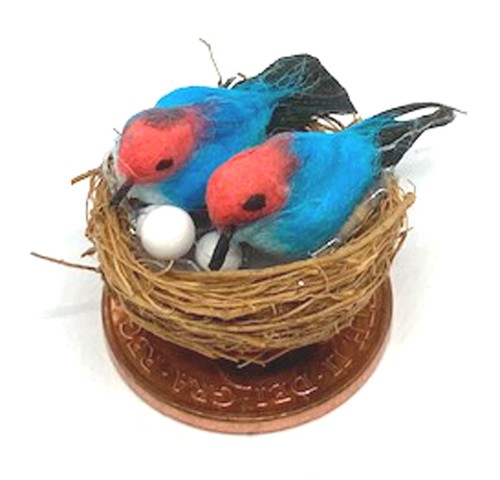 Dolls house two birds - dolls, a
