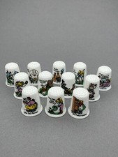 Classic Nursery Rhymes English fine bone china thimbles full set of twelve