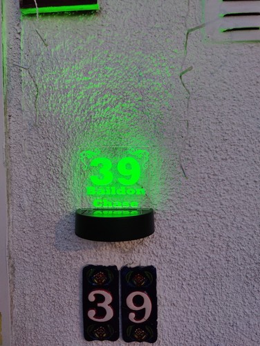 Solar powered house door
