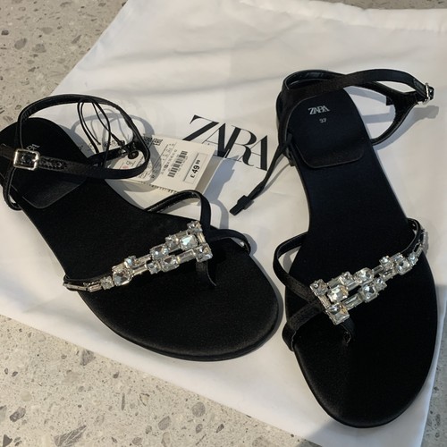 Zara black embellished - black,