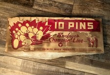 Vintage 50s Original 10 Pins