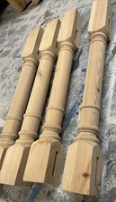 4 Solid Pine Priory Table Legs