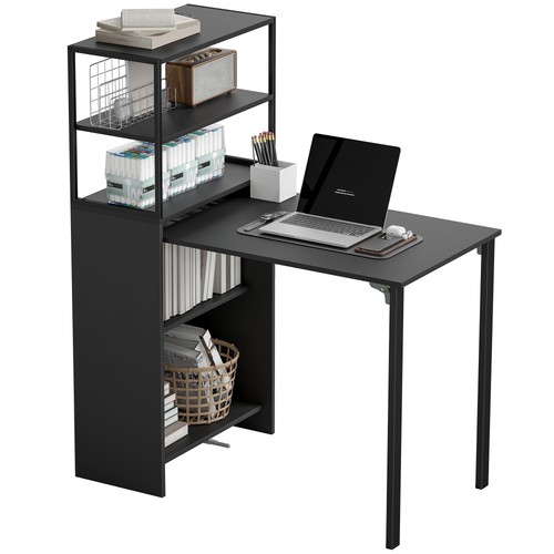 Homcom foldable office - office, desk