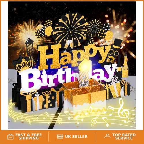 Deluxe musical birthday card - musical,