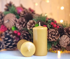 2 x Handmade 100% Pure Beeswax