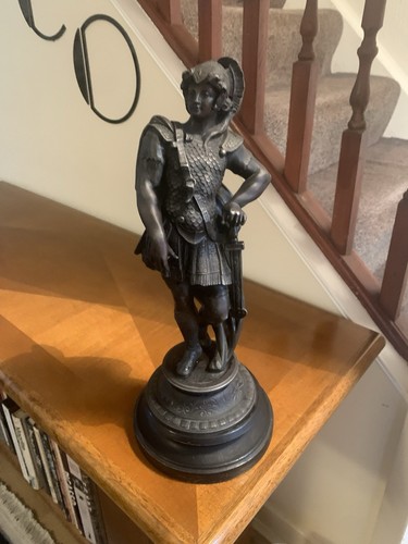 Antique spelter roman figure - spelter,