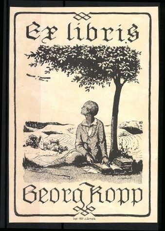 Exlibris georg kopp - exlibris,