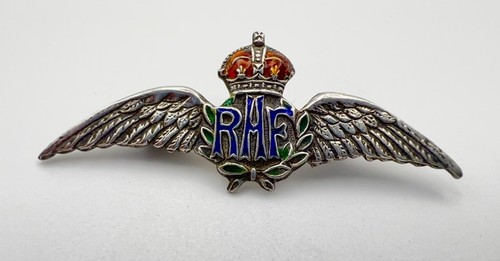 Vintage sterling silver - silver, enamel