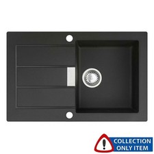 Franke Sirius 1.0 Bowl Black Tectonite Kitchen Sink & Waste SID611-78 "Graded"