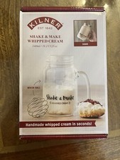 Kilner Shake & Make Whipped Cream Maker.  New In Box.