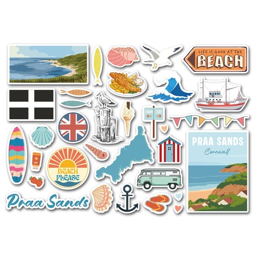 Sticker sheet praa - a5, sands
