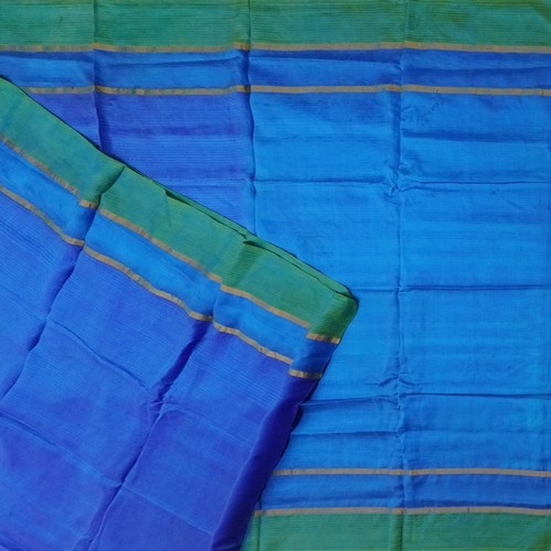 Vintage blue sarees 100 pure - blue,