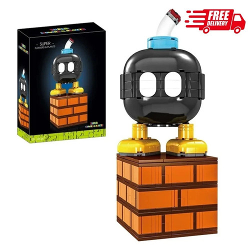 Super mario black bomb figure - black,