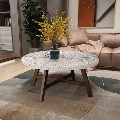 Round coffee table - round,