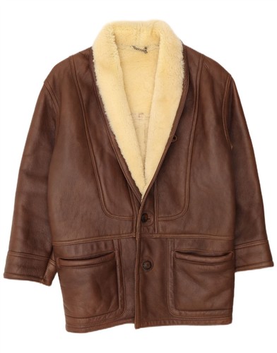 Vintage mens shearling jacket - mens,