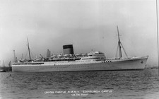 Union Castle R.M.M.V Edinburgh Castle Passenger Cruise Ship Postcard 22 RP