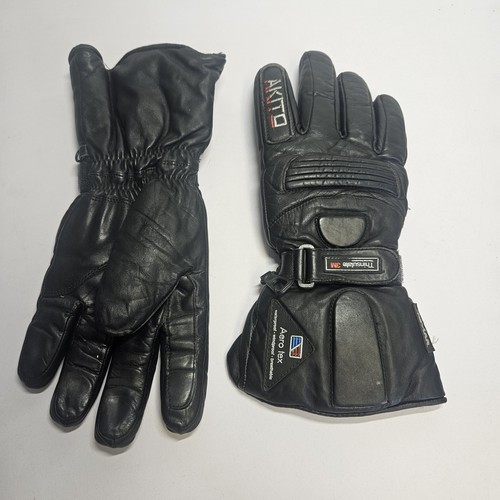 Akito black leather motorcycle - leather,