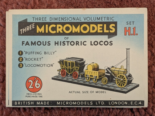 Micromodels vintage card kit - card,