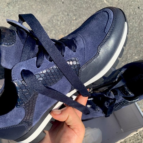 New boxed gabor navy suede - new,