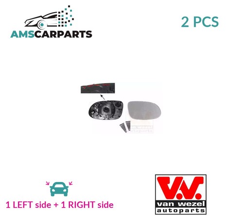 Rear view mirror glass pair - rear,