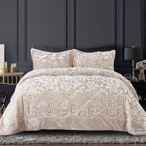 Quilted velvet piece - quilted,