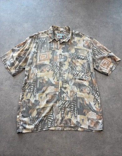 Vintage 1990s safari shirt - safari,