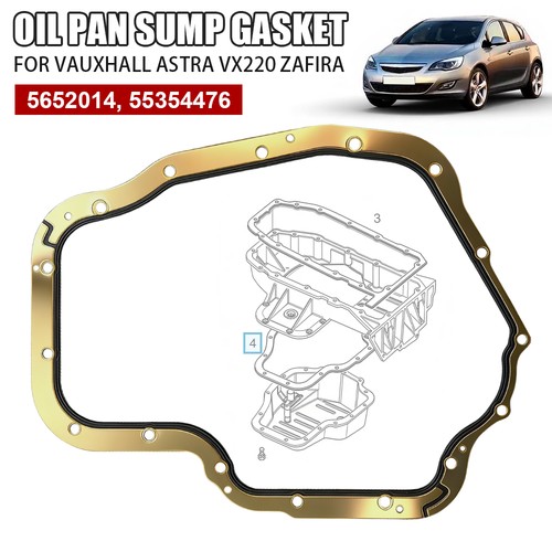 Oil pan sump gasket - pan, for