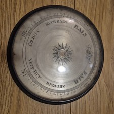 Antique Banjo Barometer Brass