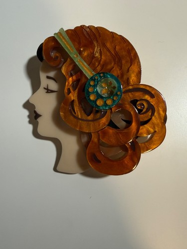 Mademoiselle bernhardt brooch - mademoiselle,