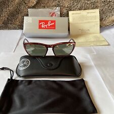 RAY-BAN B&L U.S.A W2490 YRAS PREDATOR 1 PS1 CRIMSON RAGE MIRROR CATS SUNGLASSES