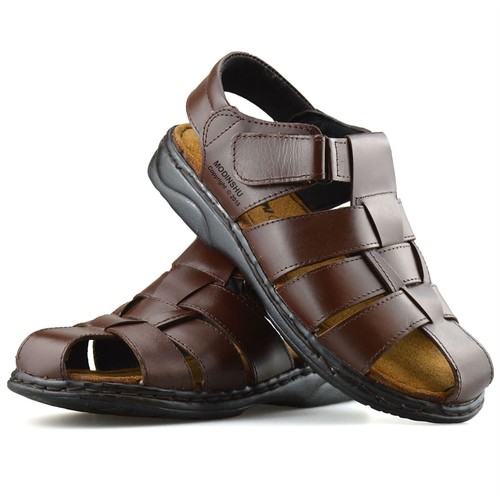 Mens leather walking - walking, touch