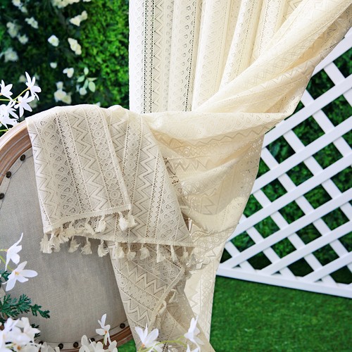 Lace cream boho - cream,