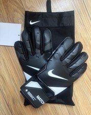 Nike Match GK Goalkeeper Gloves UK 11 Black FJ4862 011 Football