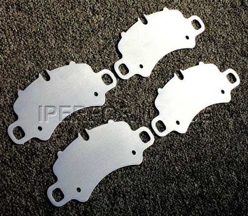 Titanium brake pad shim heat - titanium,