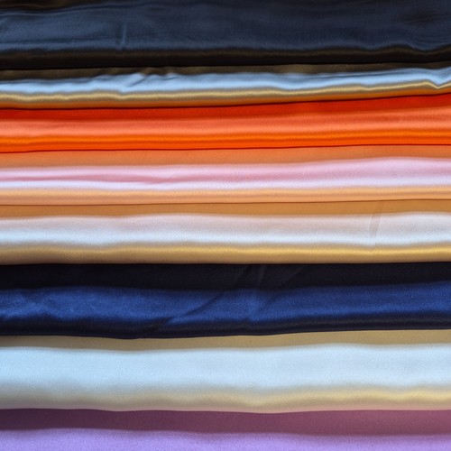 Pure silk satin fabric - pure,
