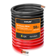 4 Gauge CCA Wire, (25Ft