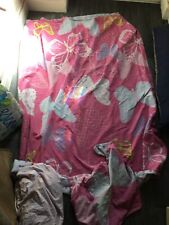 child's junior bed 2 way quilt cover/pillowcase butterfly/spot pattern