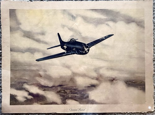 Vtg 1945 grumman f8f bearcat - vtg,