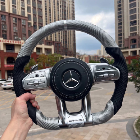 Amg flat carbon steering wheel - amg,